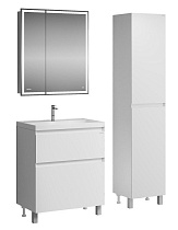 Мебель для ванной Grossman Меркадо 70 см напольная, белый матовый
