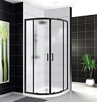 Душевой уголок BelBagno UNO-195-R-2-90-P-NERO 90x90 рифленый, черный