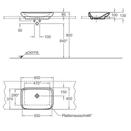 Раковина Geberit MyDay 60 см 245460600