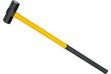 Кувалда с фибергласовой ручкой Inforce 4000 грамм 06-16-20