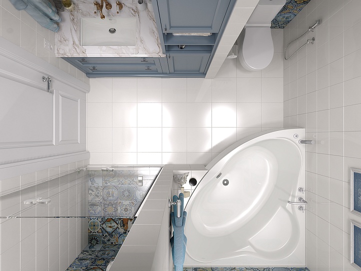 Индийское облако - утончённый дизайн ванной комнаты
