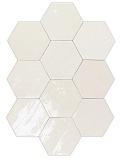 Плитка WOW Zellige Hexa White 10,8x12,4 см, 122078