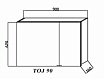 Зеркальный шкаф Kolpa-San Jolie 90