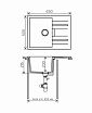 Кухонная мойка Tolero TL-650 №923 65 см белый