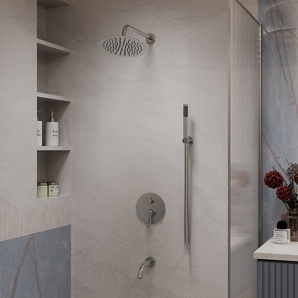 Душевой набор Vincea Villa VSFW-1VL3BN трехрежимный, брашированный никель Душевой набор Vincea Villa VSFW-1VL3BN трехрежимный, брашированный никель