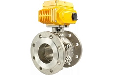 Шаровой полнопроходной кран DN.ru кшфп.316.200 ду150 ру16, электропривод qt-060 24в D160-04823