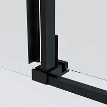 Душевой уголок Vincea Soft 2 VSR-3SO29010CLB 100x90 черный, прозрачное