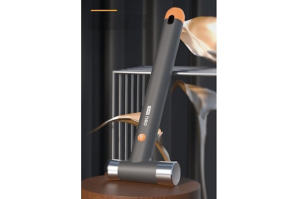Молоток Deli home series gray ht7008l 400гр, эксклюзивный дизайн, рукоять из софттач пластика, подарочная упаковка 112882