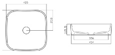 Раковина Gural Vit Nova NO28MUL00 42 см белый