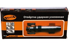 Ударная отвертка Автоdело Professional 6 насадок S2 пластиковый футляр 40016 13329