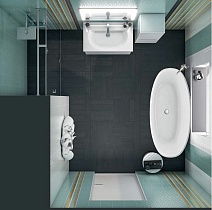 Мебель для ванной напольная Kerama Marazzi Buongiorno Plus 80 см, 1+1 ящик дуб кантри/белый
