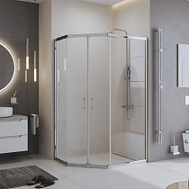 Душевой уголок BelBagno UNO-195-PH-2-100/80-C-Cr 100x80 прозрачный