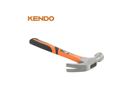 Молоток-гвоздодер KENDO с фибергласовой рукояткой, 340 гр 25105