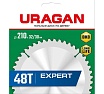 Диск пильный по дереву Uragan Expert (210х32/30 мм; 48Т) 36802-210-32-48_z01