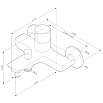 Смеситель для ванны Am.Pm X-Joy F85A10500 TouchReel, хром
