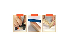 Набор 4-х зажимов WOODWORK для соединения под углом 60, 90 и 120°, пластик CLM-003