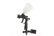 Миникраскопульт Walcom EGO CARBONIO НVLP 1.4, 2 верхних бачка, пластик, 0.075 и 0.18 л 713014