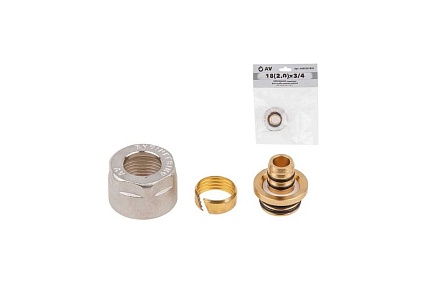 Евроконус (адаптер) AV Engineering 18(2.0)х3/4", для трубы многослойной HEAVY AVE5301820