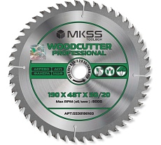 Диск пильный по дереву MKSS Toolbox Woodcutter Professional SS3019 190x48Тх1.4/2.2x30/20 мм SS30190103