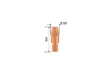 Наконечник контактный CuCrZr (10 шт; M10; 35 мм; 1.6 мм) Fubag FB.CTM10.35-16
