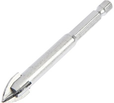 Сверло по керамике твердосплавное (12 мм; крестовый наконечник; шестигранный хвостовик) Тундра 1443771