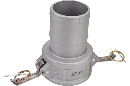 Алюминиевый камлок TITAN LOCK типа С серия EcoLine, розетка с хвостовиком 3" TL300CAL-EL