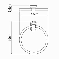 Вешалка для полотенец WasserKRAFT Oder K-3060, кольцо