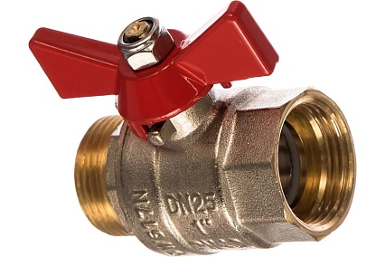 Кран шаровой Valtec Base рукоятка бабочка 1" вн.-нар. Vt.218.n.06