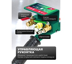 Домкрат подкатной пневматический Rockforce 3т RF-TRA1724(59250)