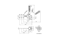 Прижим вертикальный KUKAMET с привариваемым винтом 211-3-D-C2