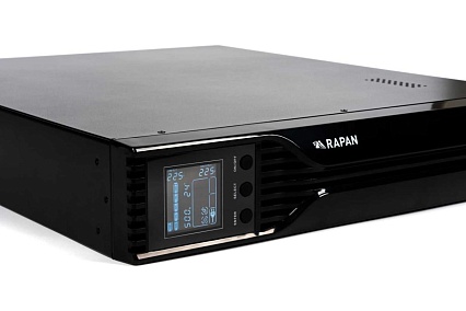 Источник бесперебойного питания Skat RAPAN-UPS 3000 RACK+4x9Ah Источник бесперебойного питания 2100 Вт, Line-interactive, синус, встроенные АКБ 6 шт.x 9Ah 8960