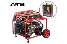 Бензоэлектростанция Hammer flex авто/электрозапуск 7.5 кВт, 220 В, 50 Гц, бак 30 л, непрерывная работа 8 ч GN8000ATS