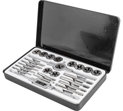 Набор метчиков и плашек Rockforce метрический 24 предметов RF-M024-1(10457)