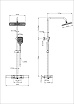 Душевая стойка Wonzon&Woghand Shelf WW-B3552-MB термостат, черный матовый