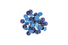 Круг абразивный шлифовальный 50 шт, 25 мм, №120, синий Rockforce RF-BD1120Z