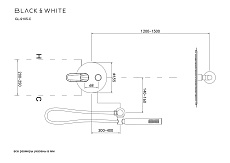 Душевой набор Black&White Gravity GL-9105-C хром