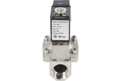 Электромагнитный клапан DN.ru VS2W-401N-PU-NC Ду20 Ру10 сталь 220В AC пилотный D130-01278