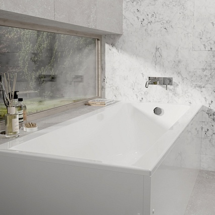 Акриловая ванна Alba Spa Merry Slim 170x70 белый ВПРСБ0390000100