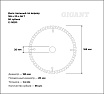 Пильный диск по дереву 165x20x1,4мм, 56 зубьев Gigant G-110911