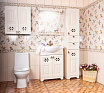 Мебель для ванной Бриклаер Кантри 65 см бежевый дуб