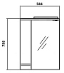 Зеркальный шкаф Акватон Онда 58 L