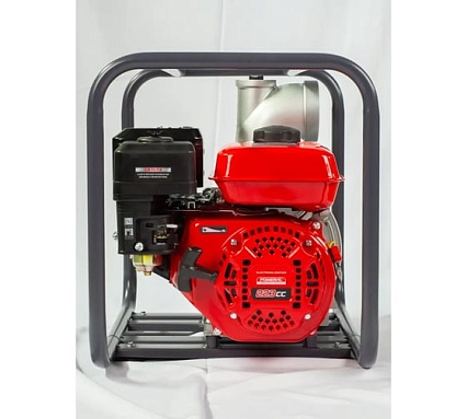 Мотопомпа бензиновая, поверхностный насос POWERAC 100 мм, 7 л.с, 1350 л/мин, PRWP40B