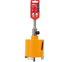 Коронка алмазная по бетону 75х90 мм, M16х110 мм, SDS-PLUS блистер Спец 630102