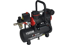 Поршневой малошумный безмасляный компрессор Power Technic с фильтром влагоотделителем ACL200/008