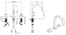 Смеситель для раковины Cezares UNIKA-BLS2-01-W0 хром