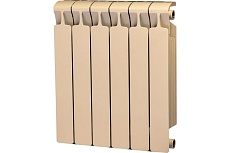 Биметаллический радиатор Rifar Monolit 500-6 Ду 3/4, АЙВОРИ RM50063/41013