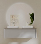 Мебель для ванной Black&White Universe U915.1400-2 Double 140 см, светло-серый, две раковины