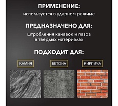 Зубило канальное 14x22x250 мм, SDS Plus Kranz KR-91-0201