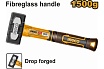 Кувалда с фибергласовой рукояткой Ingco SUPER INDUSTRIAL 1.5 кг HSTH81500