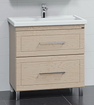 Тумба с раковиной Санта Венера 80 см напольная, дуб бежевый